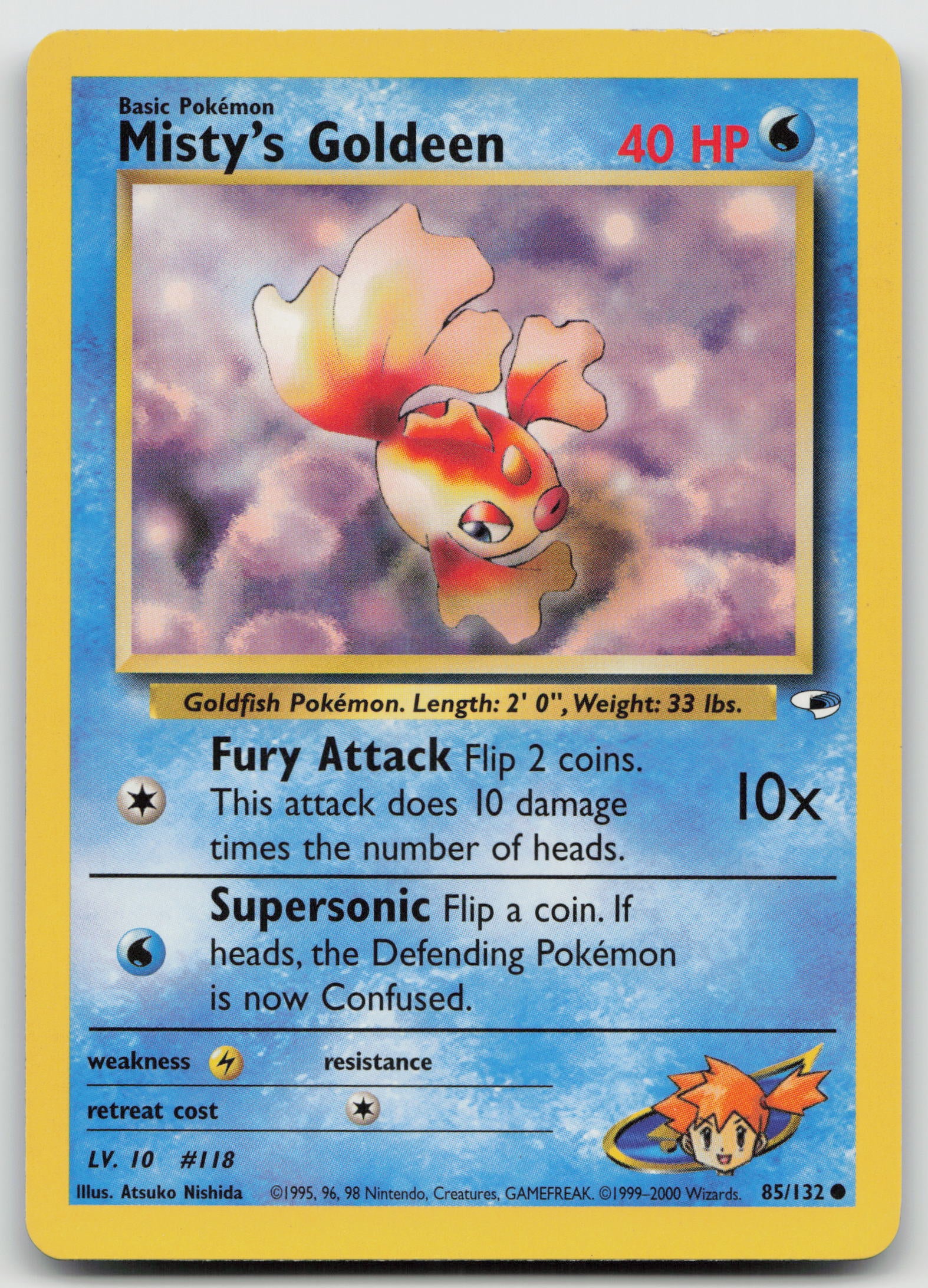 Misty's Goldeen (85) Common Unlimited G1 085/132 NM