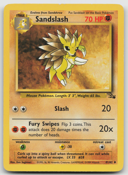 Sandslash Uncommon Unlimited FO 41/62 LP