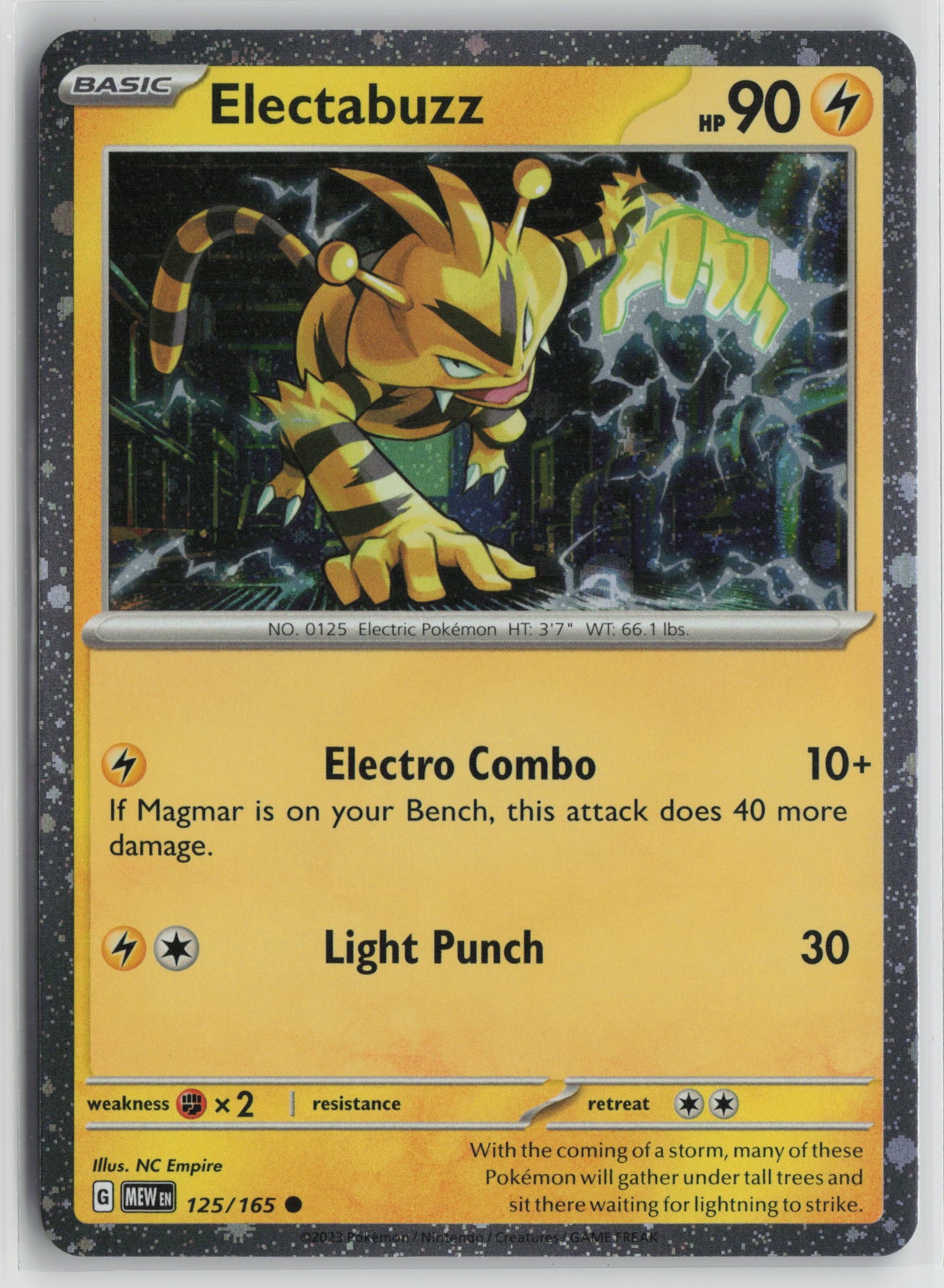 Electabuzz - (Cosmos Holo) Promo Holo MCAP 125/165 NM