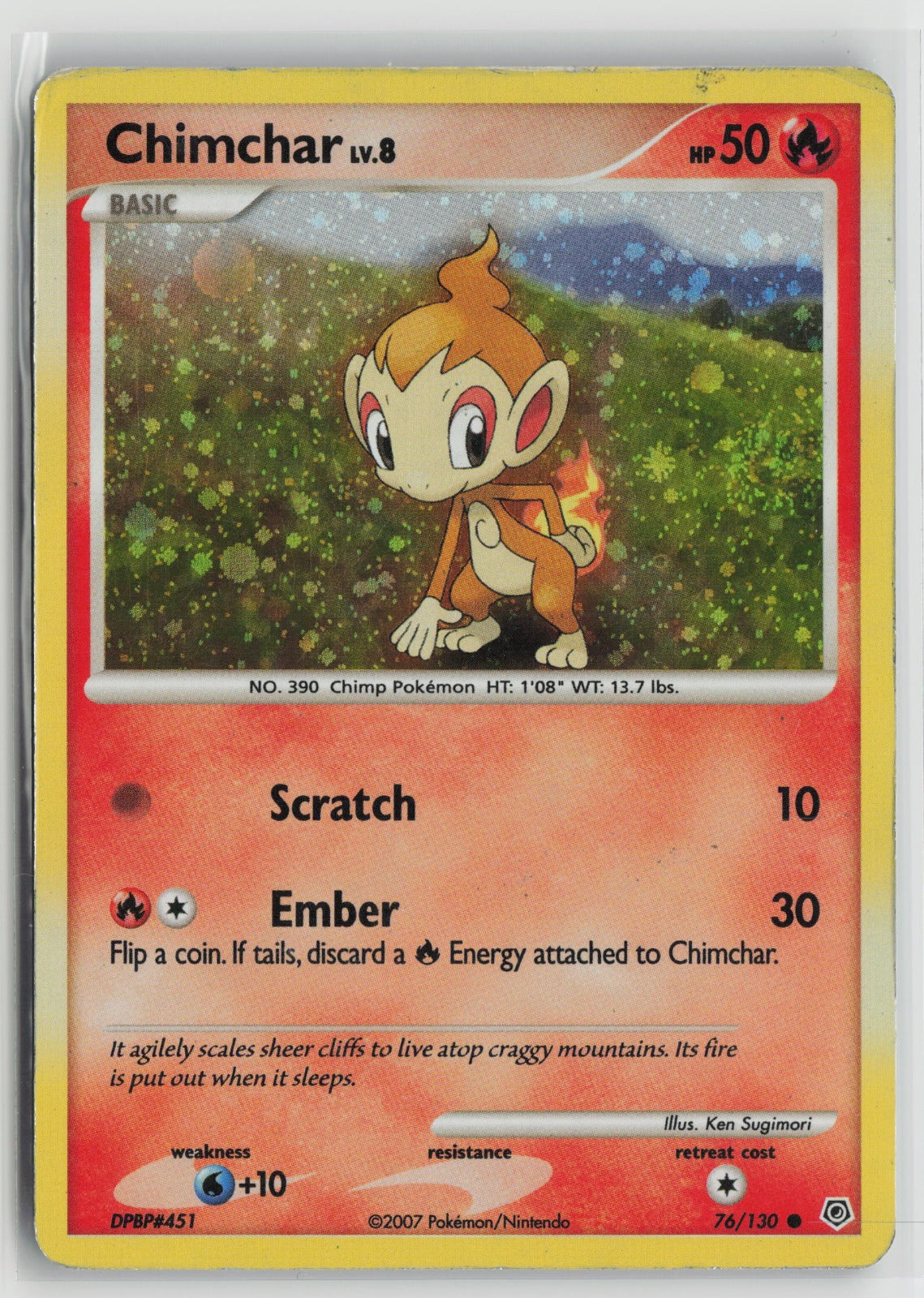 Chimchar - 76/130 (Cosmos Holo) Promo Holo MCAP 076/130 MP