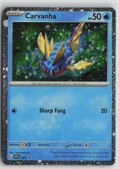 Carvanha - Promo SV: Scarlet & Violet Promo Cards 093 NM