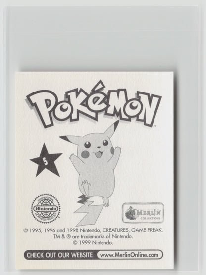 Charmeleon - Merlin Topps Sticker 1999 #5 NM (Back)