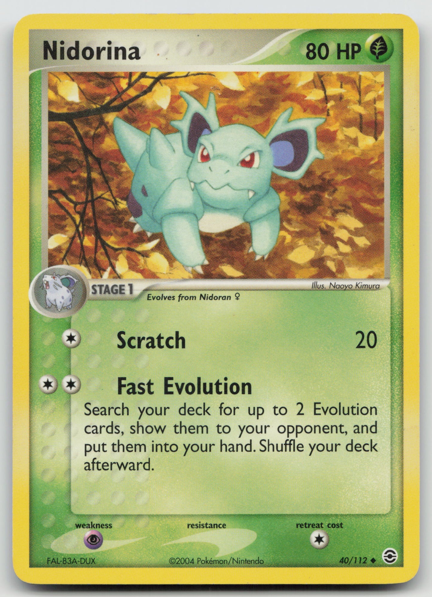 Nidorina Uncommon Normal RG 40/112 MP