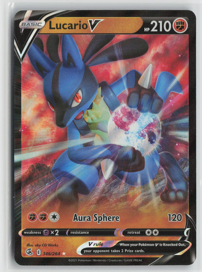 Lucario V Ultra Rare Holo SWSH08 146/264 NM