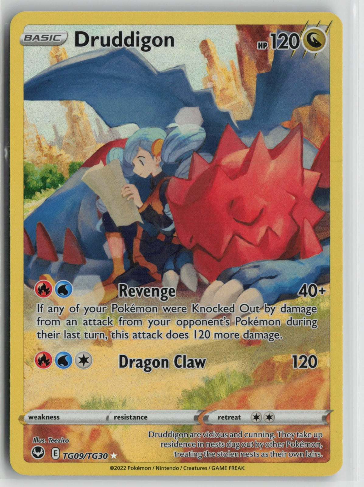 Druddigon Ultra Rare Holo SWSH12: TG TG09/TG30 NM