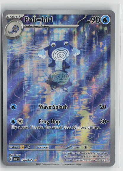 Poliwhirl - Illustration Rare Holo MEW 176/165 NM