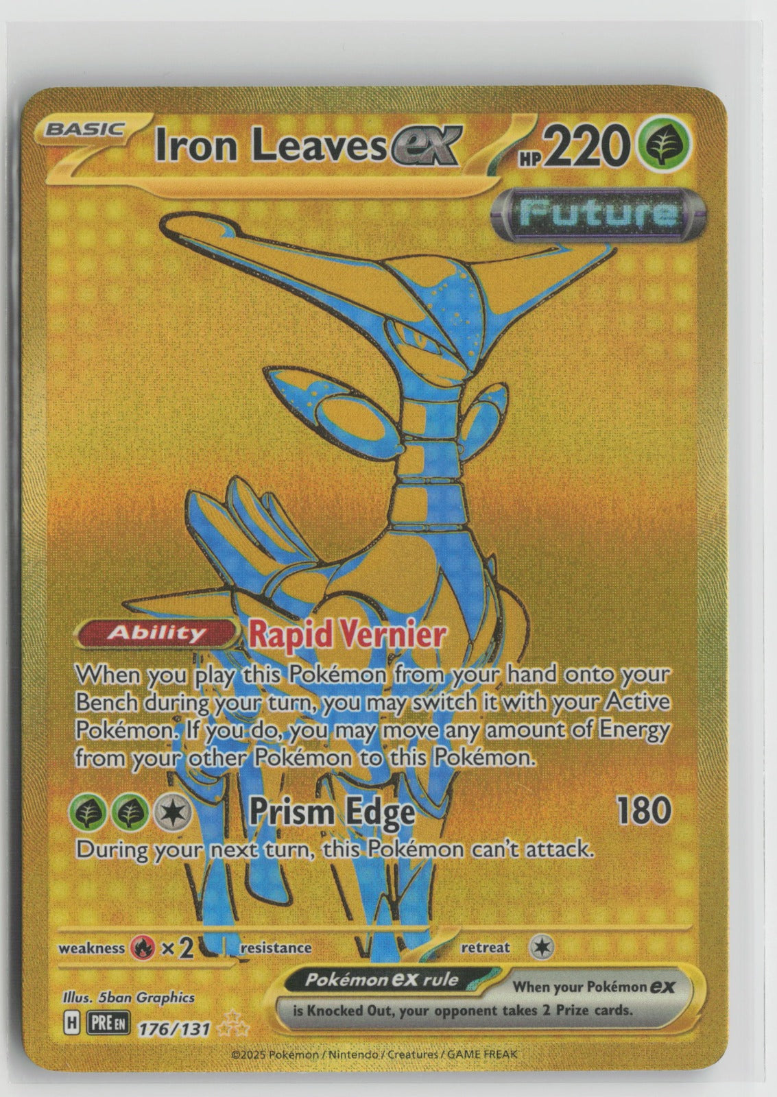 Iron Leaves ex Hyper Rare Holo PRE 176/131 NM