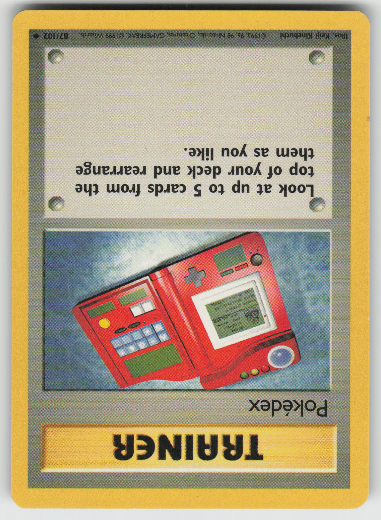 Pokedex Uncommon Base Set 087/102 LP