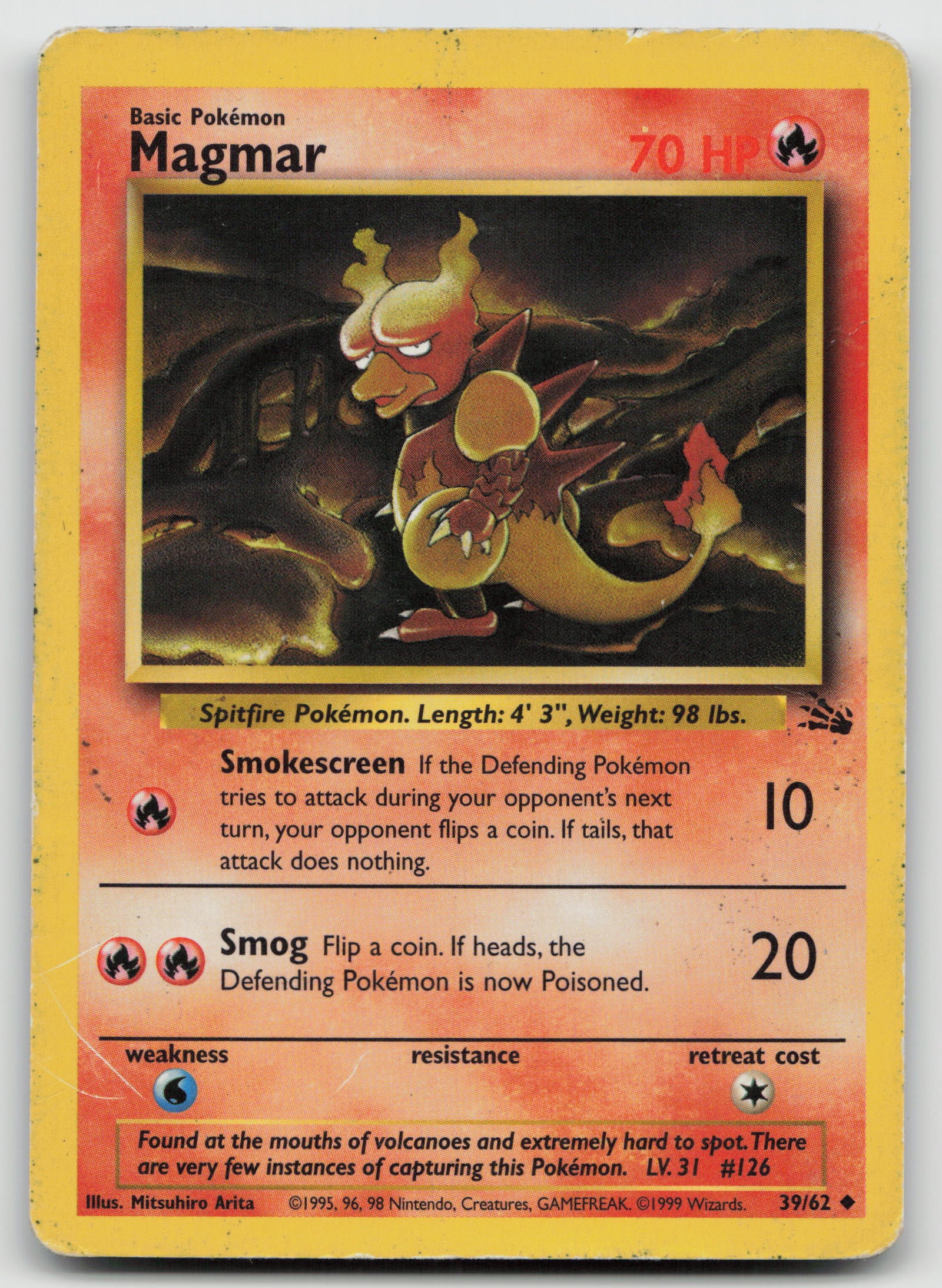 Magmar Uncommon Unlimited FO 39/62 DMG