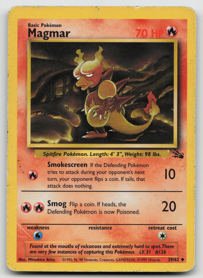 Magmar Uncommon Unlimited FO 39/62 DMG