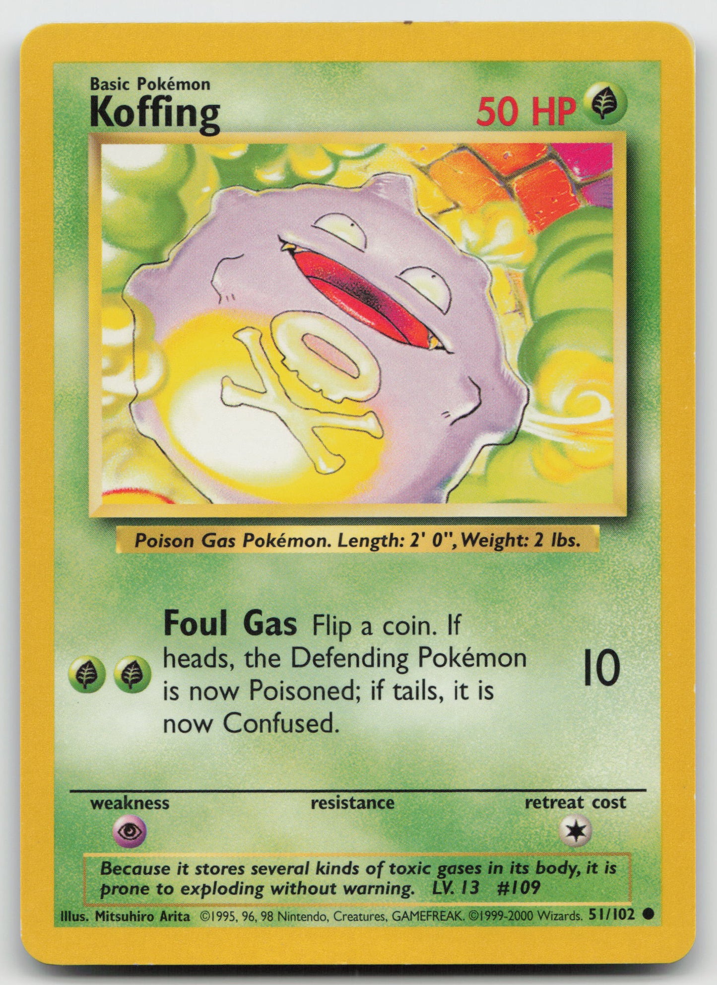 Koffing Common Base Set 051/102 LP