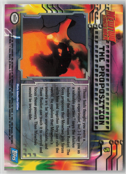Topps The Proposition Mewtwo Strikes Back #5 NM (Back)