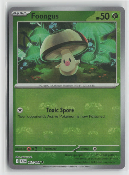 Foongus (Master Ball Pattern) Common Holo BLK 010/086 NM