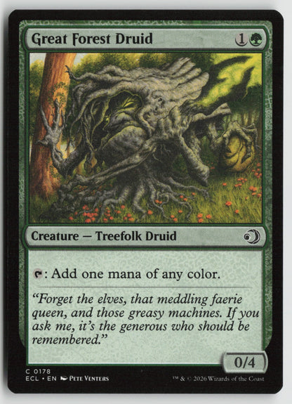 Great Forest Druid C Foil ECL 178 NM