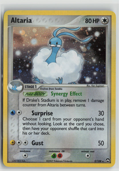 Altaria Holo Rare PK 2/108 HP
