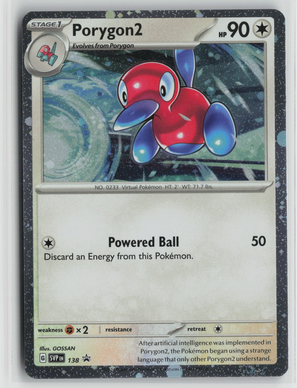 Porygon2 - (Cosmos Holo) Promo SVP 138 NM