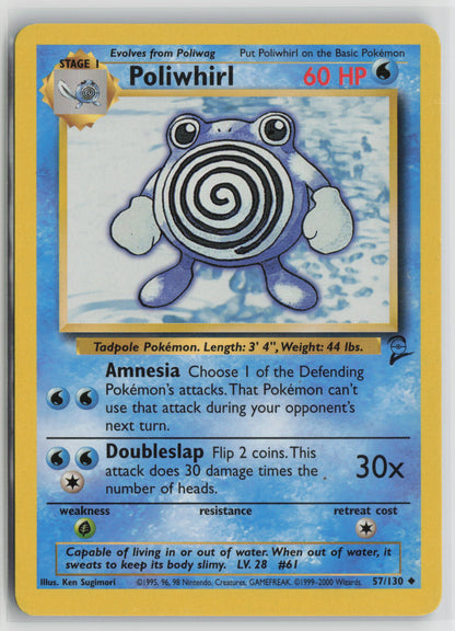 Poliwhirl Uncommon Normal BS2 057/130 NM