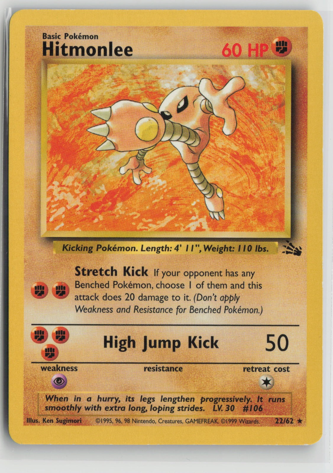 Hitmonlee (22) Rare Unlimited FO 22/62 LP