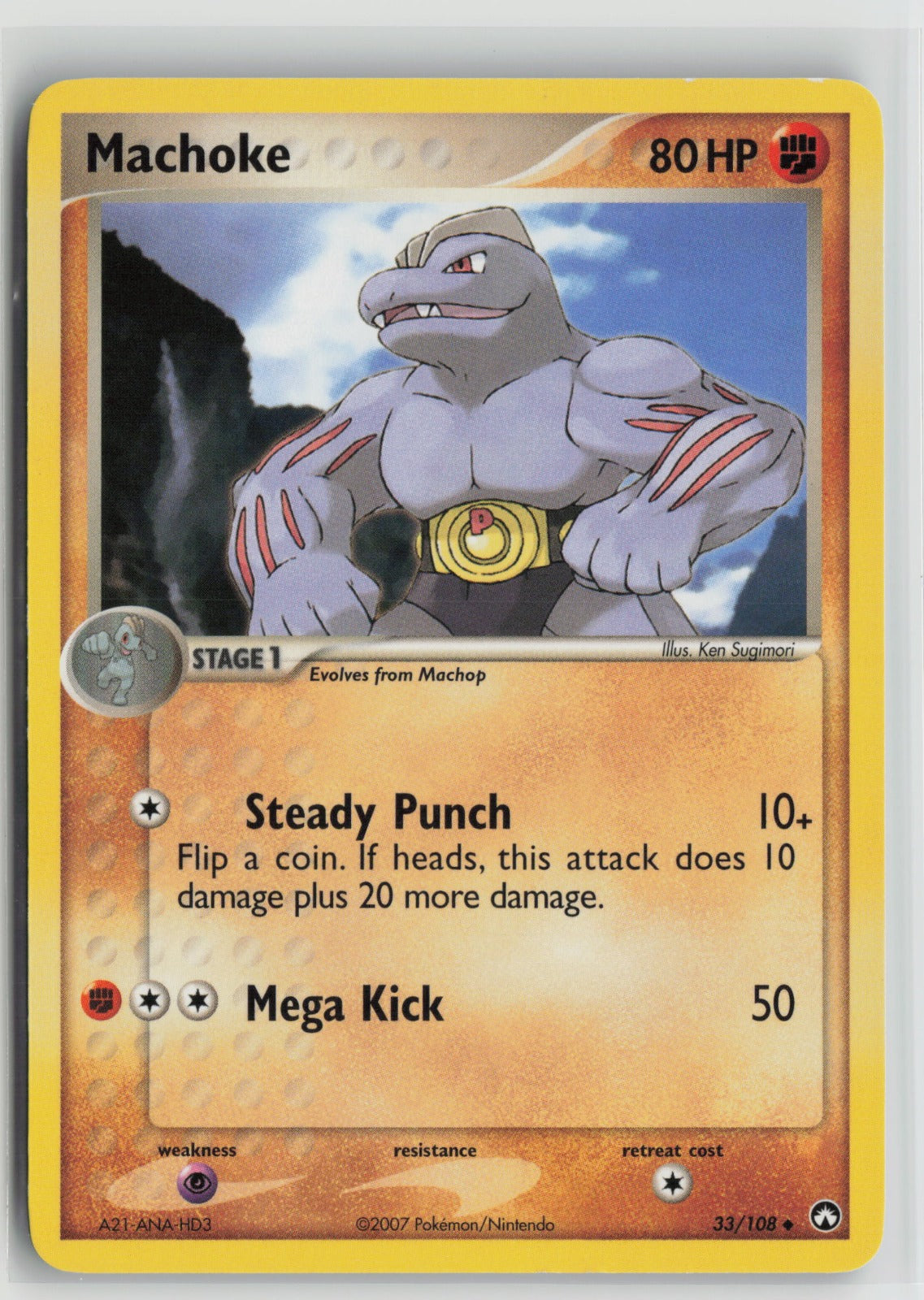 Machoke Uncommon PK 33/108 NM