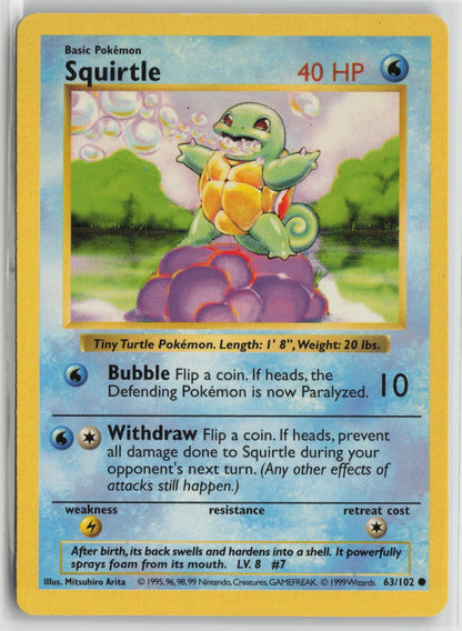 Squirtle Common Unlimited BSS 063/102 MP