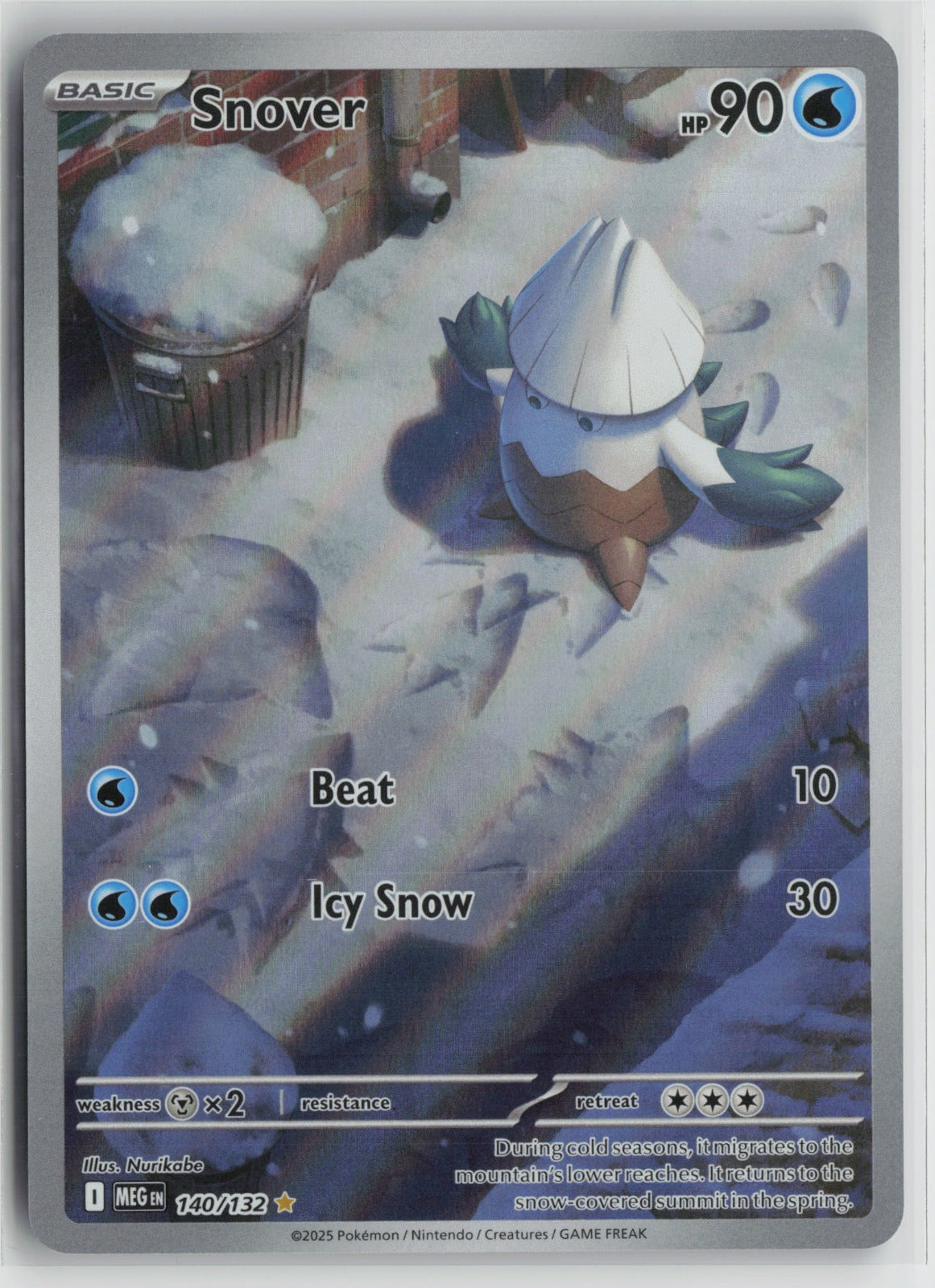 Snover - Illustration Rare Holo MEG 140/132 NM- A