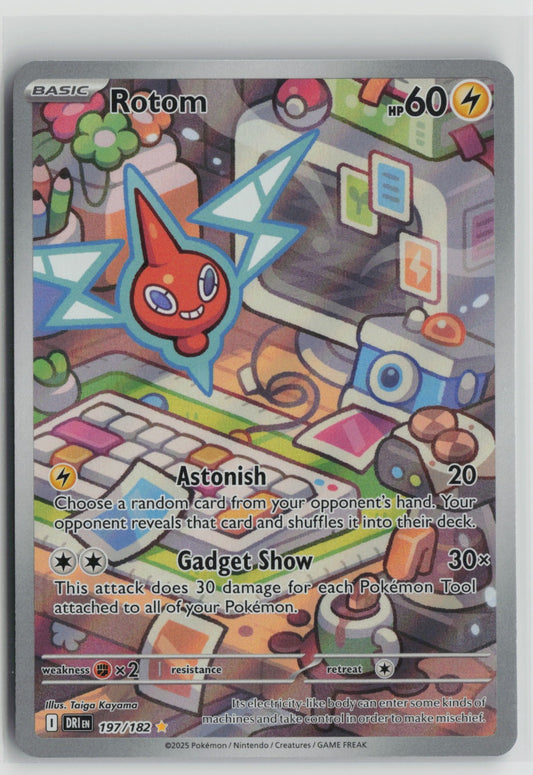 Rotom Illustration Rare Holo DRI 197/182 NM