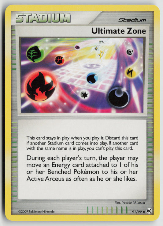 Ultimate Zone Uncommon Arceus 91/99 NM