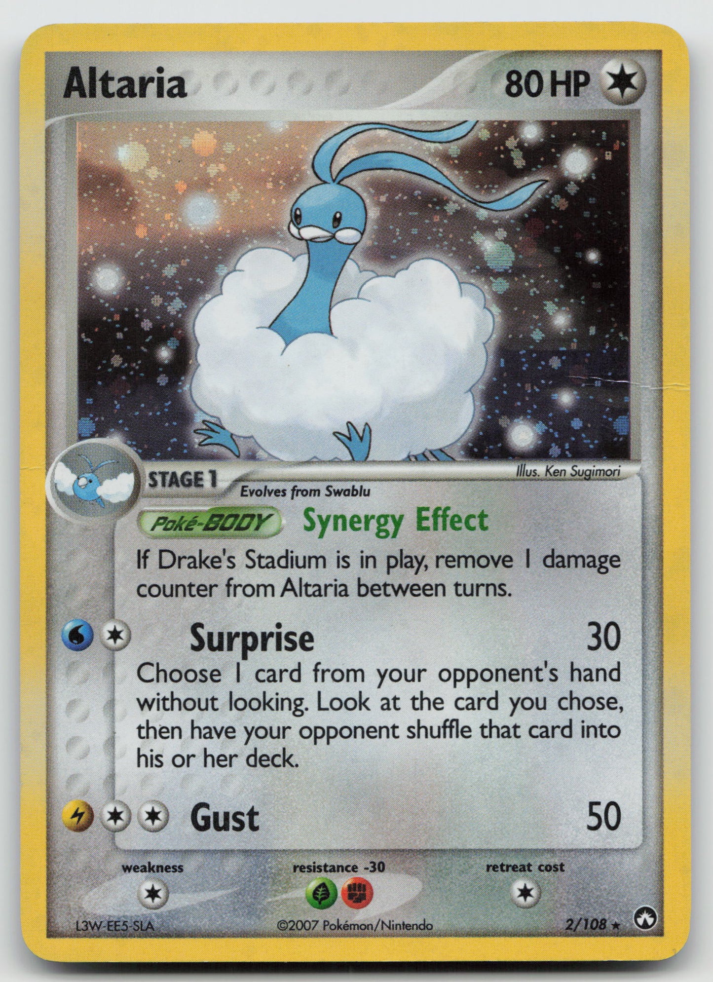 Altaria Holo Rare Holo PK 2/108 HP