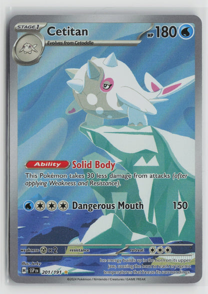 Cetitan - Illustration Rare Holo SSP 201/191 NM