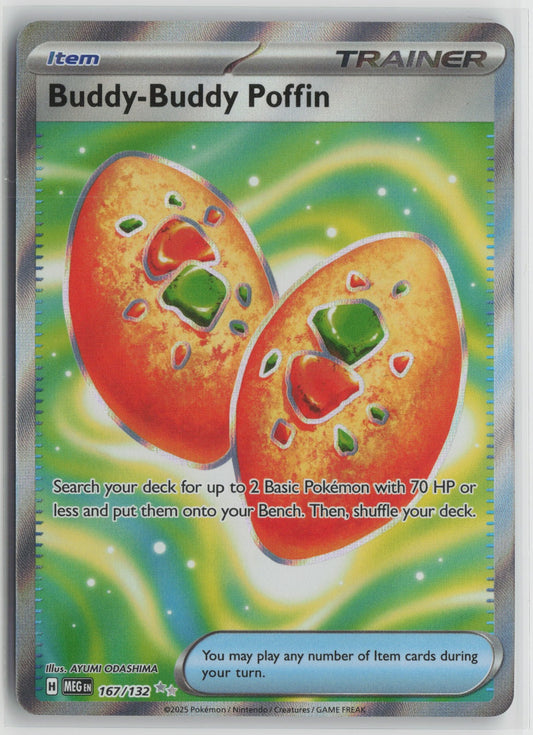 Buddy-Buddy Poffin Ultra Rare Holo MEG 167/132 NM