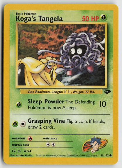 Koga's Tangela Common Gym Challenge 081/132 MP