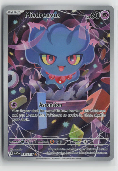 Misdreavus - Illustration Rare Holo ASC 233/217 NM