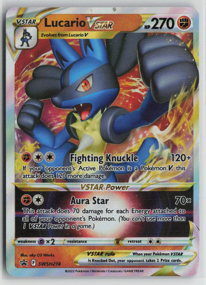 Lucario VSTAR - Promo Holo SWSD SWSH214 NM- A