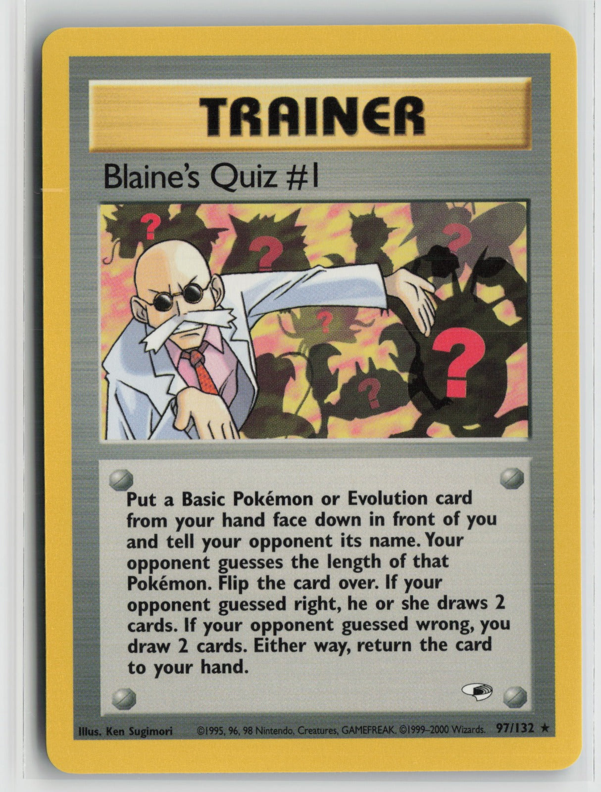 Blaine's Quiz #1 Rare Unlimited G1 097/132 NM