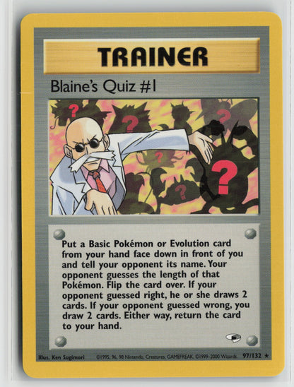 Blaine's Quiz #1 Rare Unlimited G1 097/132 NM