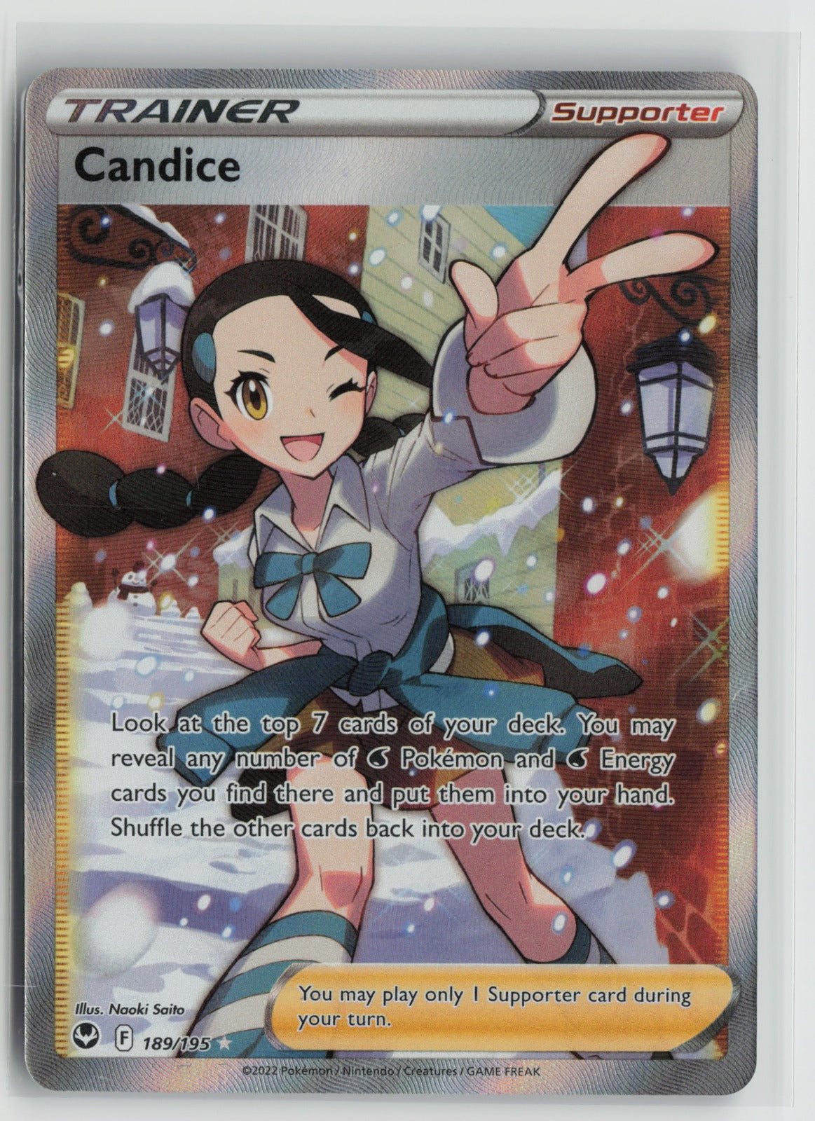 Candice (Full Art) Ultra Rare Holo SWSH12 189/195 NM
