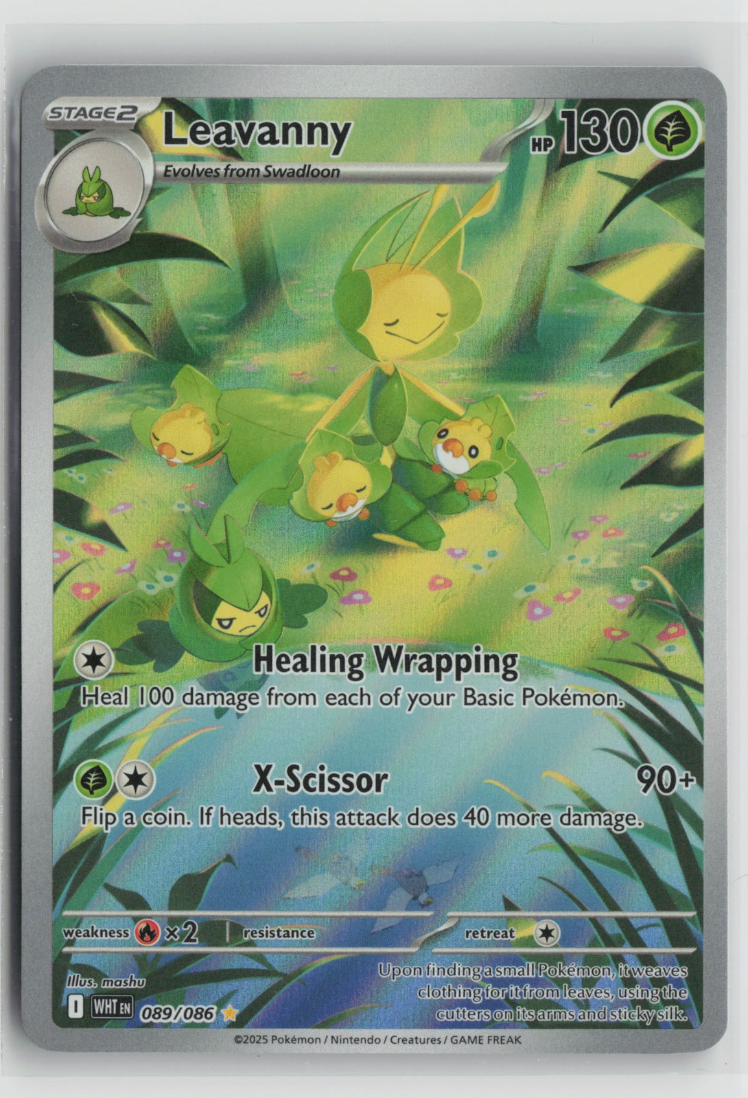 Leavanny - Illustration Rare Holo WHT 089/086 NM