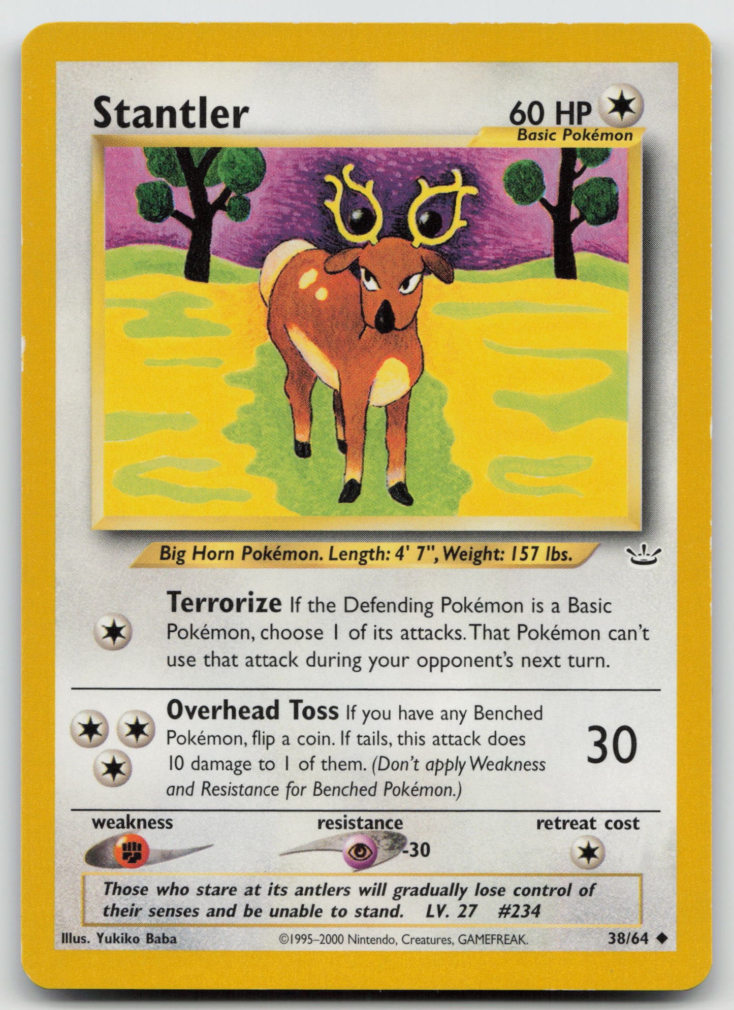 Stantler Uncommon Unlimited N3 38/64 NM