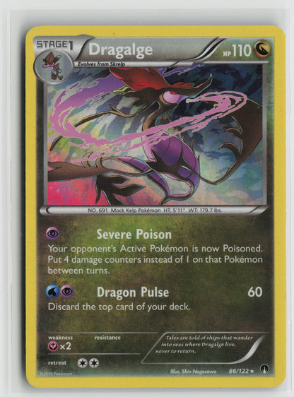 Dragalge Holo Rare BKP 86/122 MP