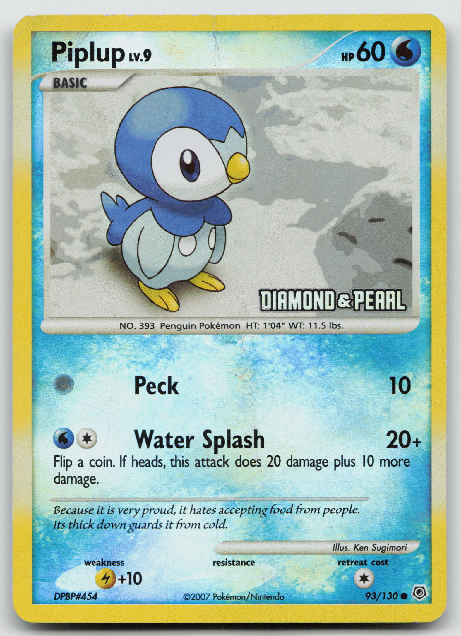 Piplup - 93/130 [Diamond and Pearl] Promo Reverse Holo BKP 093/100 HP