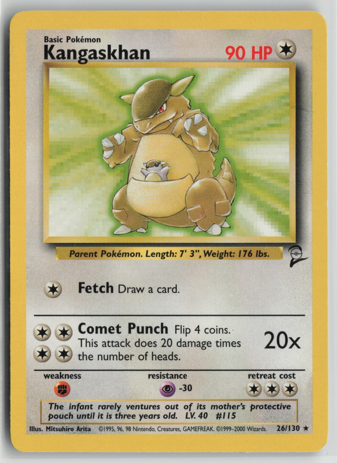 Kangaskhan Rare BS2 026/130 MP