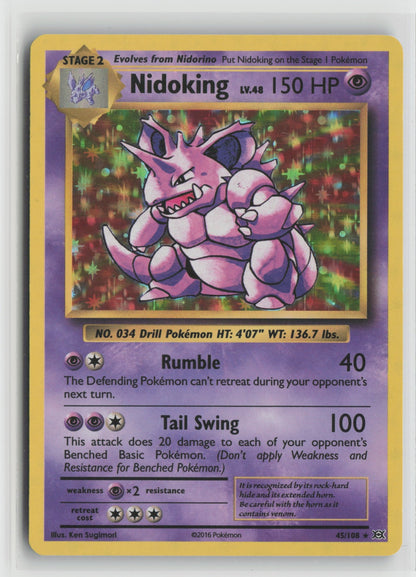Nidoking Holo Rare Holo EVO 45/108 NM