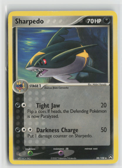 Sharpedo Uncommon PK 38/108 MP