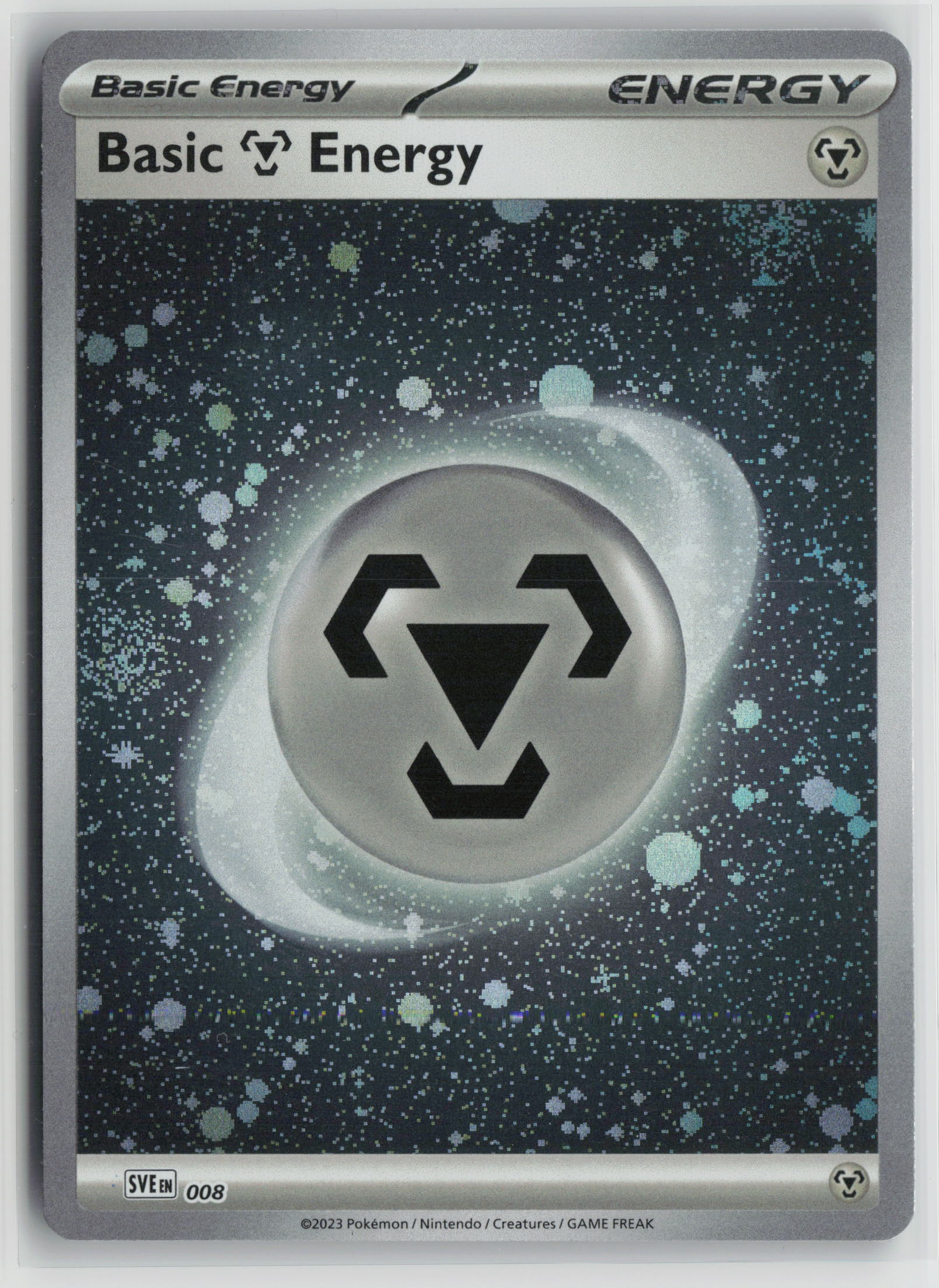 Basic Metal Energy (Cosmos Holo) Common SVE: Scarlet & Violet Energies 008 NM