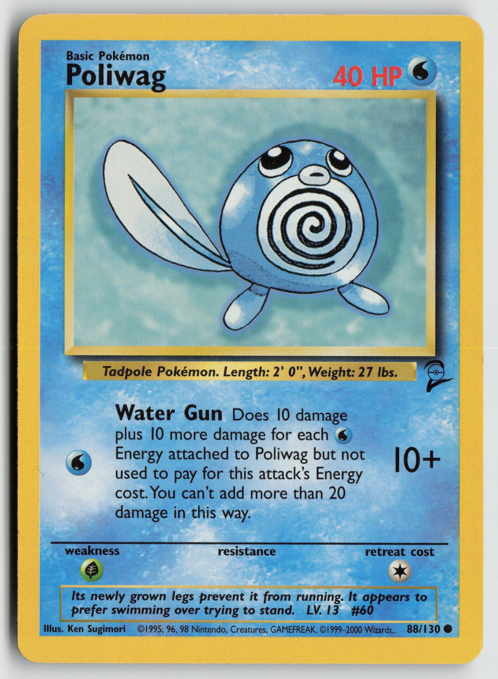 Poliwag Common Base Set 2 088/130 DMG
