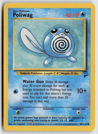Poliwag Common Base Set 2 088/130 DMG