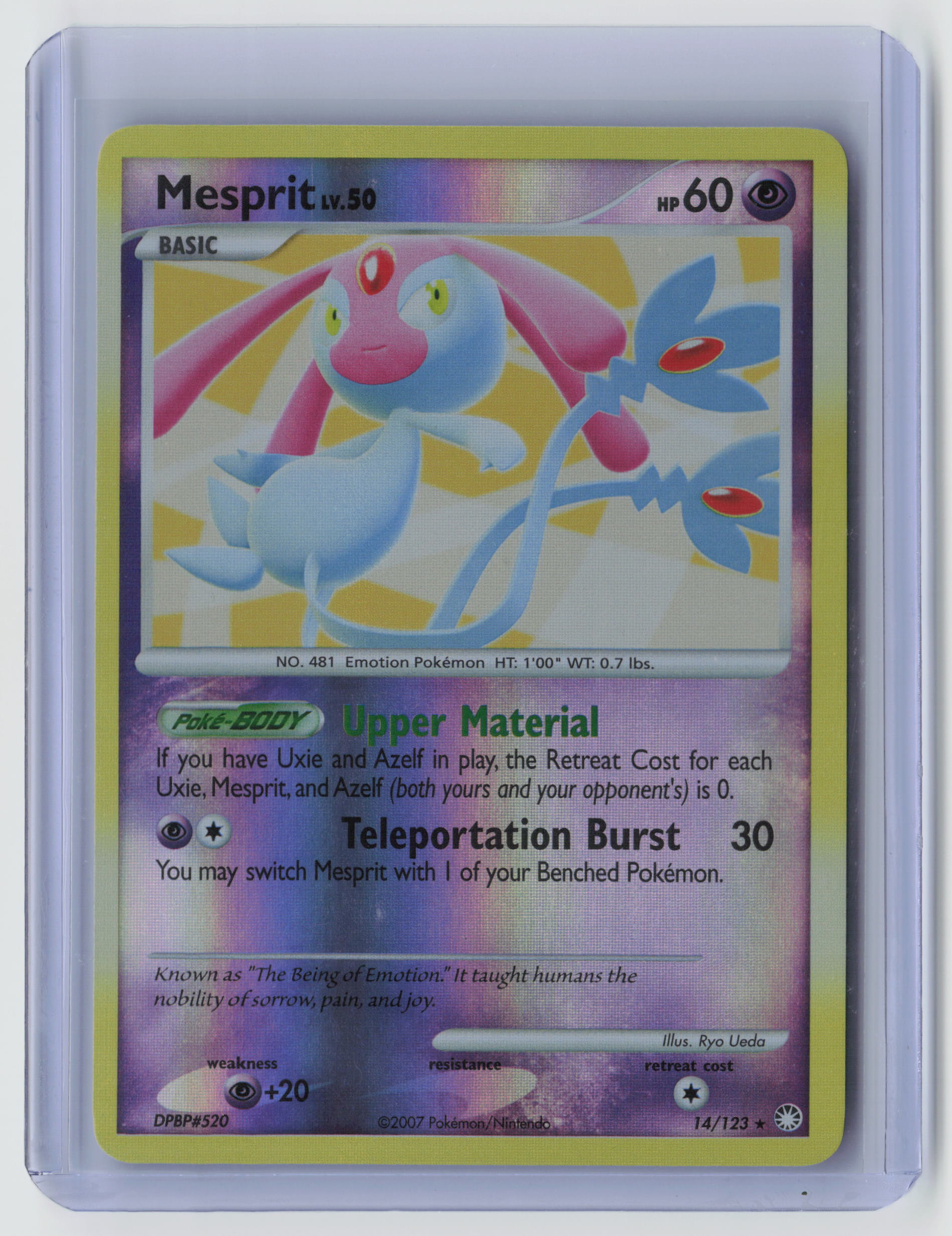 Mesprit Holo Rare Mysterious Treasures 14/123 NM