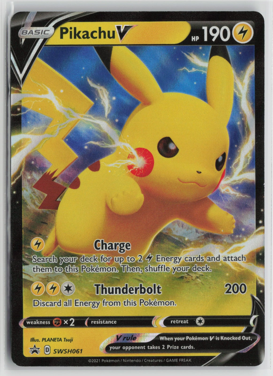 Pikachu V - Promo Holo SWSD SWSH061 NM
