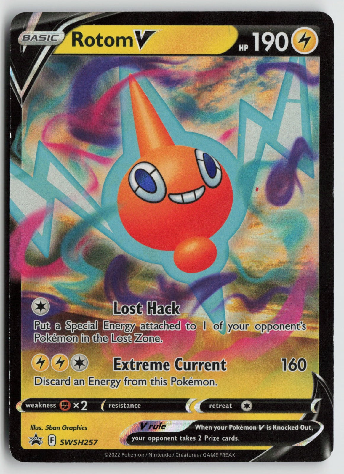 Rotom V Promo Holo SWSD SWSH257 NM