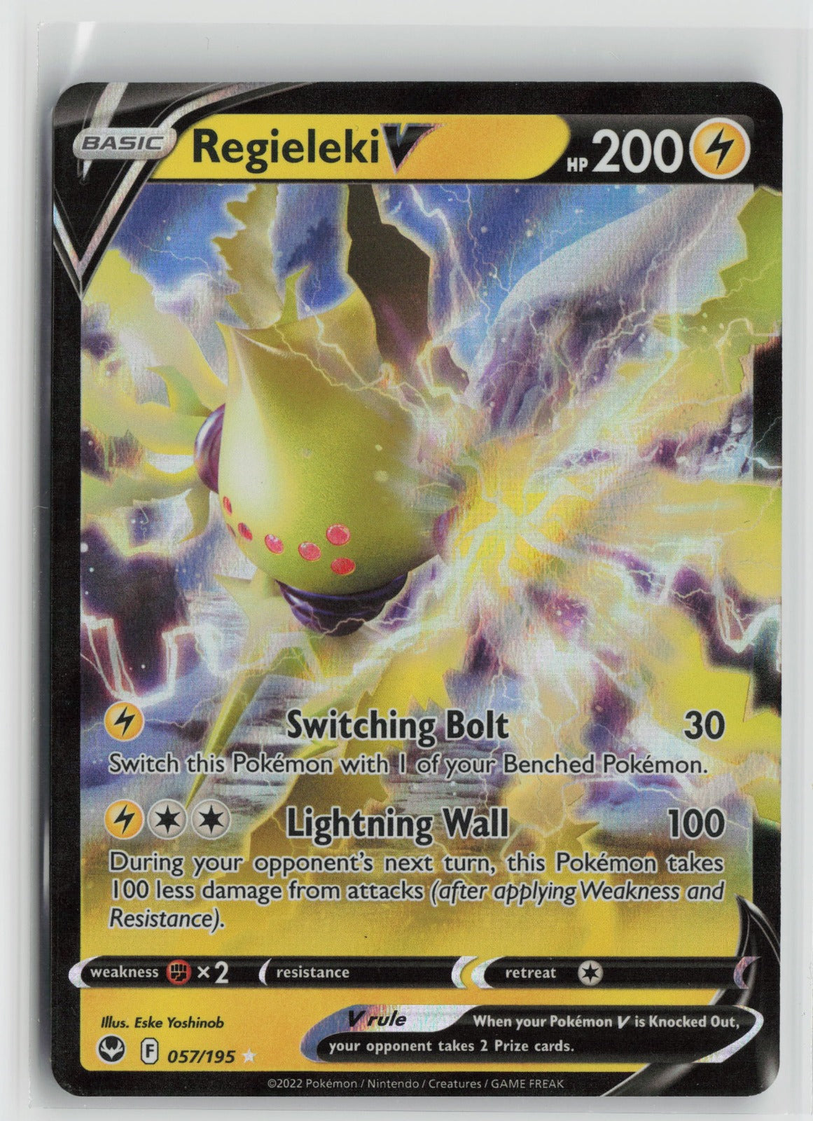 Regieleki V Ultra Rare Holo SWSH12 057/195 NM